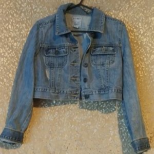 Jean crop jacket